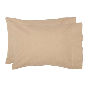 Burlap Vintage Standard Pillow Case Set of 2 21x30 VHC Brands - The Fox Decor